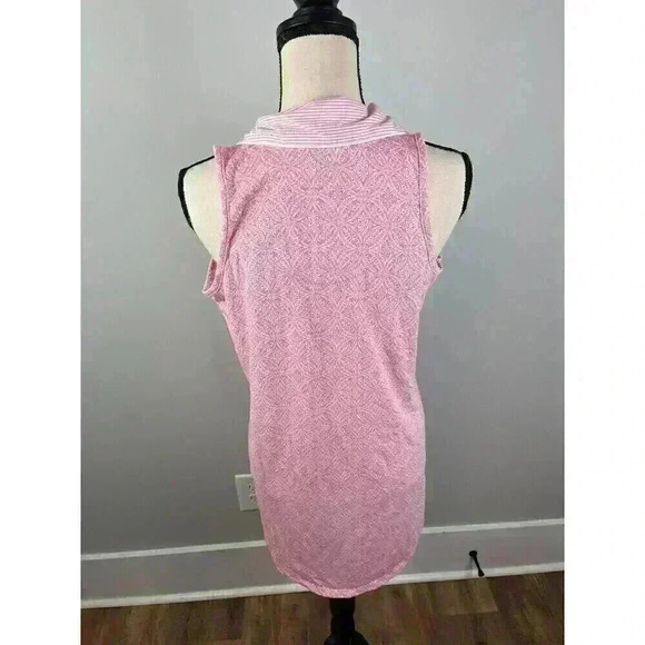 Vtg Laura Ashley Babydoll Nightgown Sleeveless Button Front Collared Bow Pink M - Picture 8 of 11